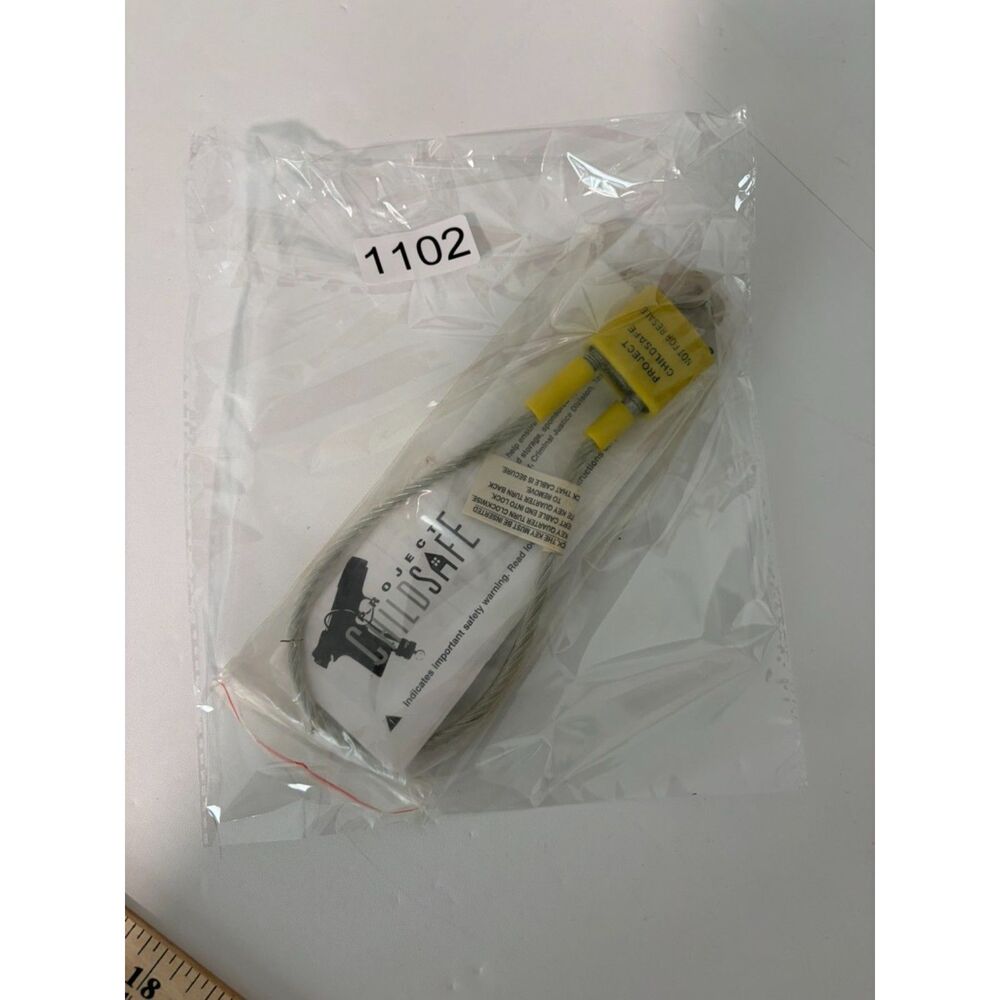 Regal Firearm gun safety Cable lock yellow